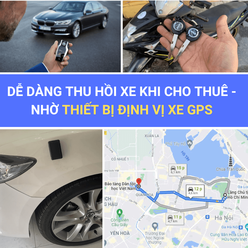 Dễ Dàng Thu Hồi Xe Khi Cho Thuê - Nhờ Thiết Bị Định Vị Xe GPS